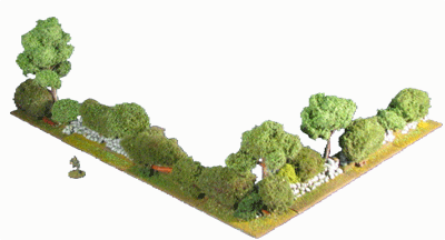 28MM WWII Bocage Hedgerow set