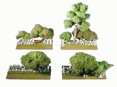 28MM WWII Bocage Hedgerow set