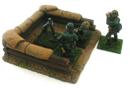 28MM WWII Battlefield Terrain Mortar Pit