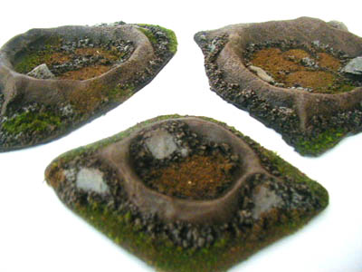 28MM WWII Battlefield Terrain Craters