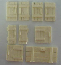 28mm WWII Village Cottage Shutters & Door