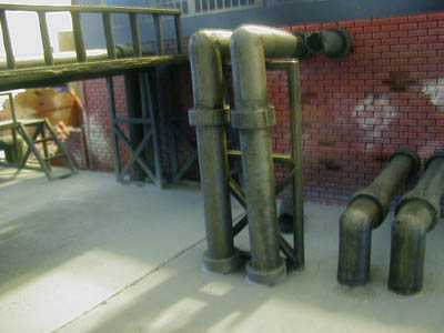 28mm WWII Factory Pipes & Gantries