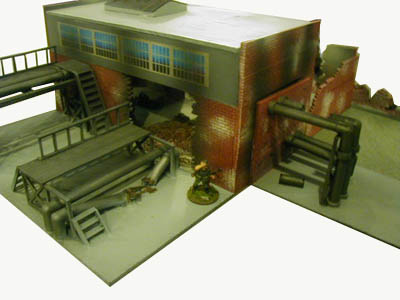 28mm WWII Factory Pipes & Gantries