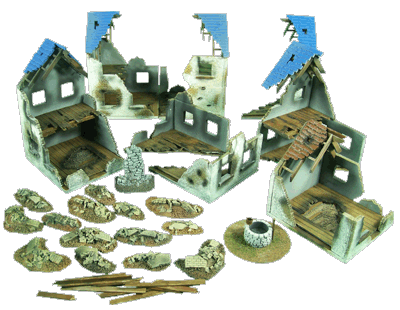 Ruined European Village set