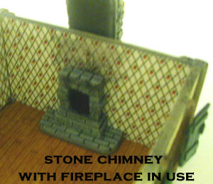 28mm WWII Building Stone Chimney