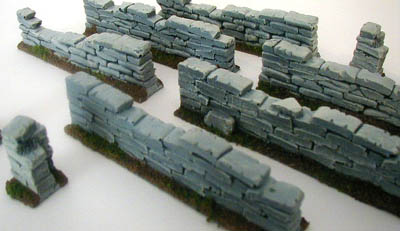 28mm WWII Field Stone Wall