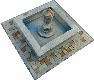 fountain WWII miniature gaming terrain buildings
