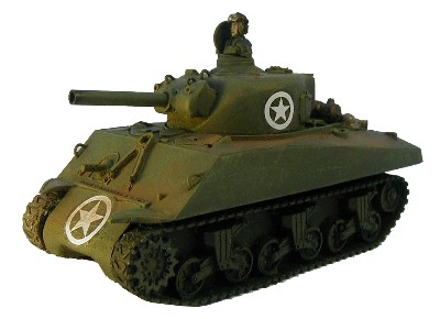 M4 Sherman 105mm WWII miniature wargaming vehicle