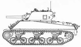 M4a3 Sherman 105mm WWII miniature wargaming vehicle