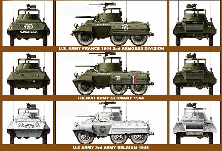 M8 armored car wwii miniature game vehicle